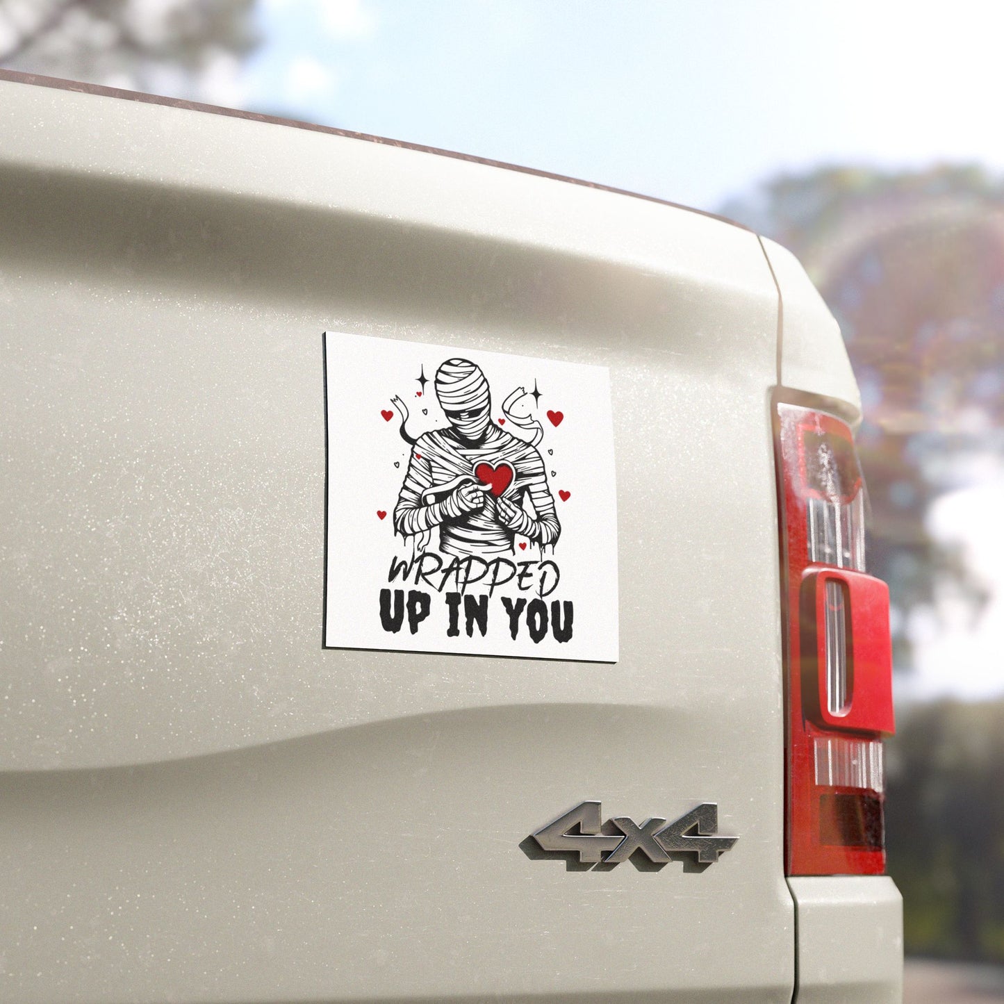 Wrapped Up In You Car Magnet — Mummy Heart Valentine Love Magnet