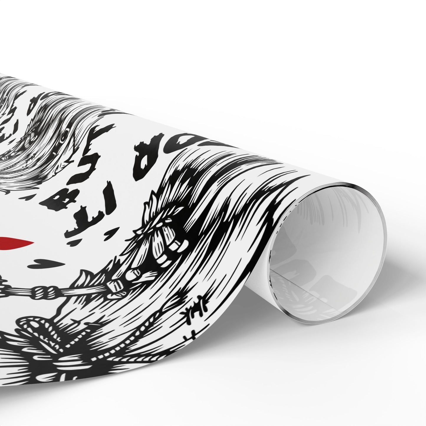 Spooky Love Wrapping Paper - 'Your Love Scares Me But I'm Here For It' Valentine's Gift Wrap