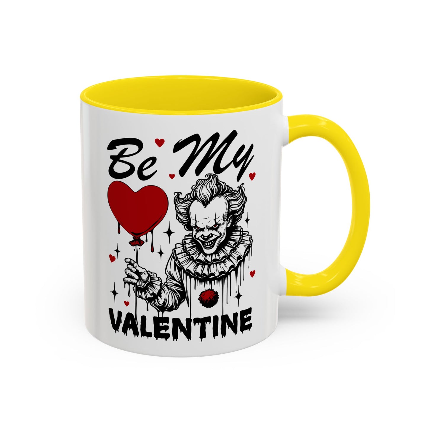 Be My Valentine Horror Mug — Creepy Clown Valentine's Coffee Cup (11/15oz)