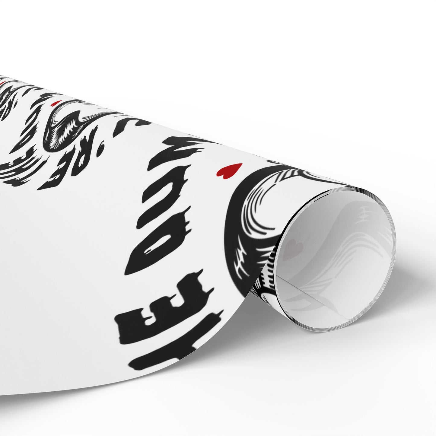 Wrapping Paper — “I Choose / You’re the Dummy” Creepy Ventriloquist Doll Pattern