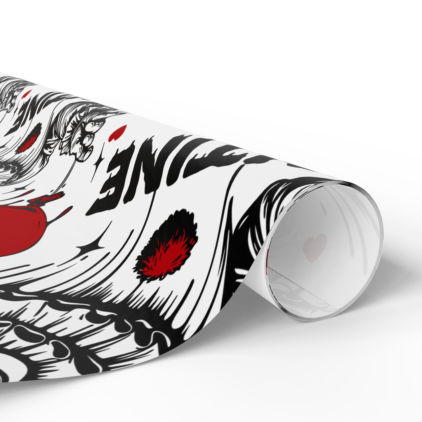 Be My Valentine Clown Wrapping Paper — Horror Valentine Gift Wrap