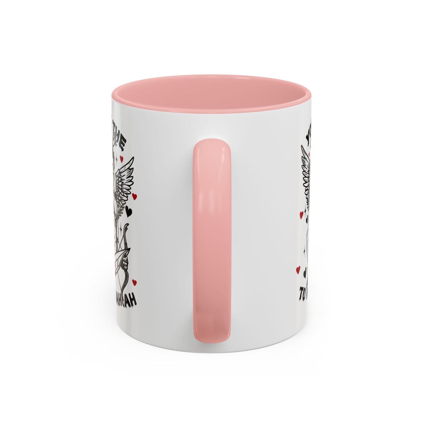 Cupid Jason Mask Coffee Mug — "You're the One to My Ah Ah Ah" Accent Mug