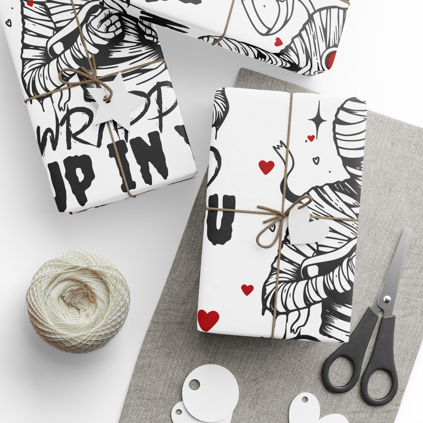 Mummy Spooky Love Wrapping Paper