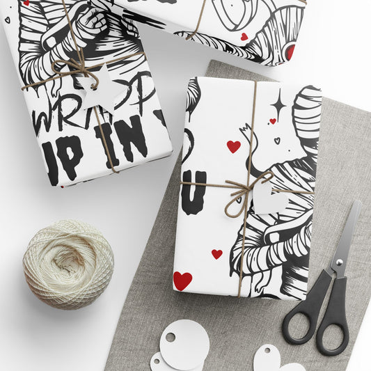 Mummy Spooky Love Wrapping Paper