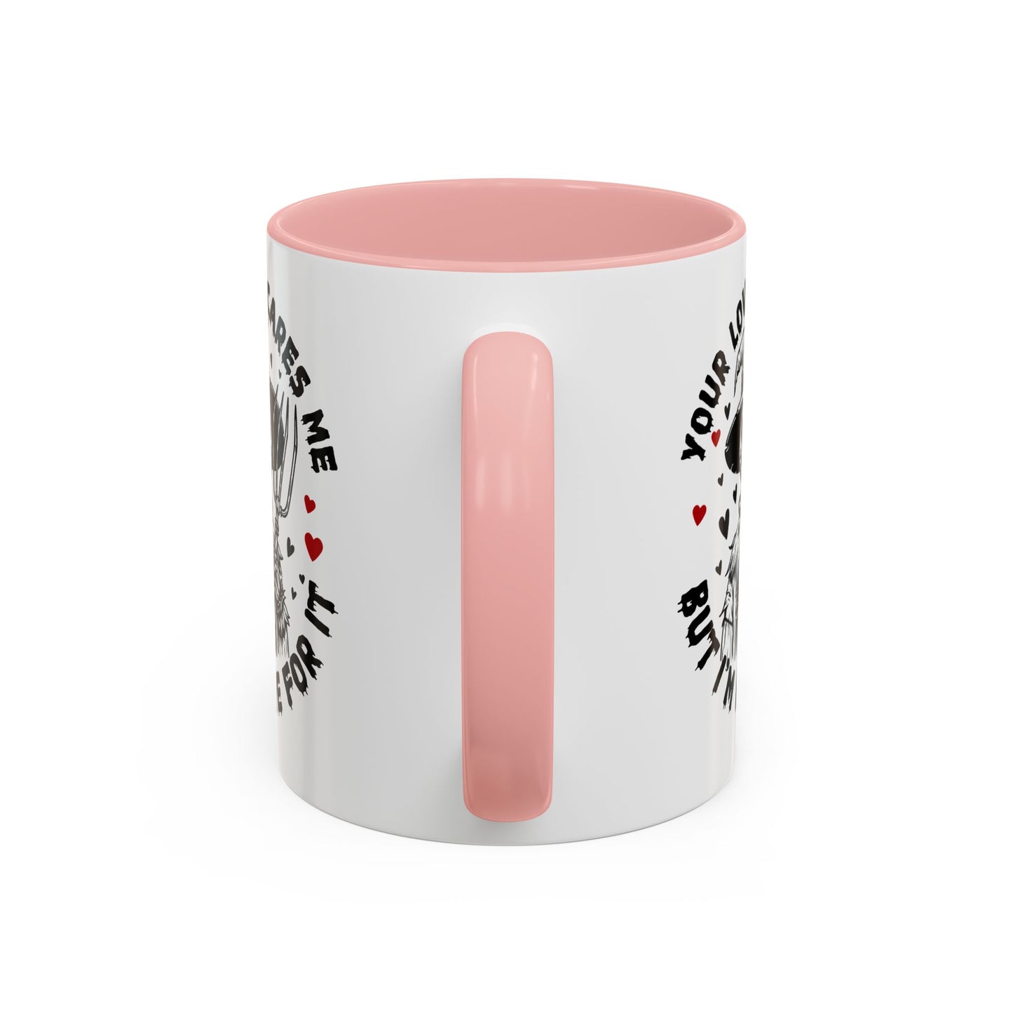 Scarecrow Love Accent Coffee Mug — "Your Love Scares Me But I'm Here For It"