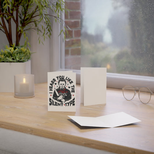 Greeting Card — "I Heard You Like the Silent Type" Horror Valentine