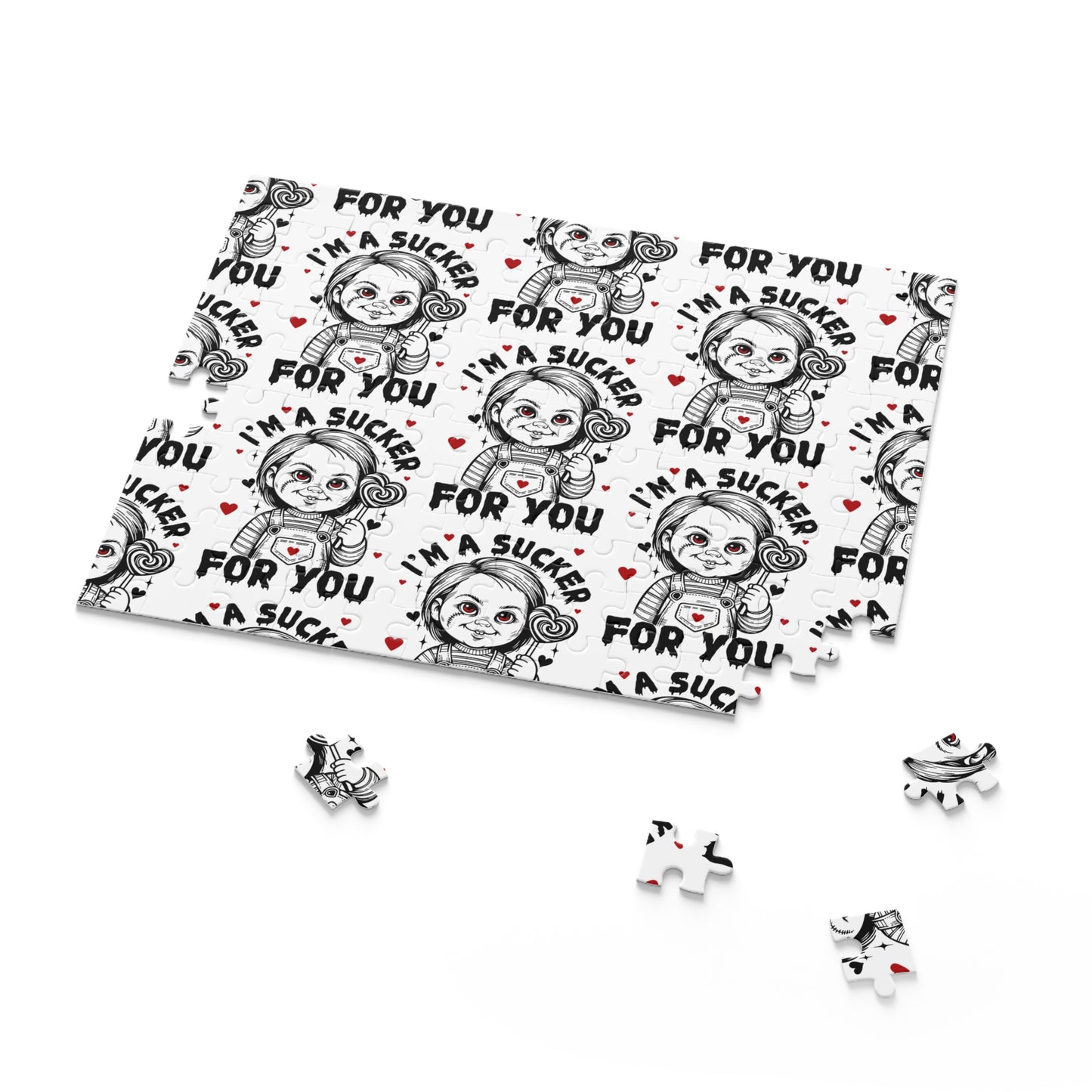 Valentine"s 'I’m a Sucker for You' Pattern Puzzle (120/252/500 pcs)