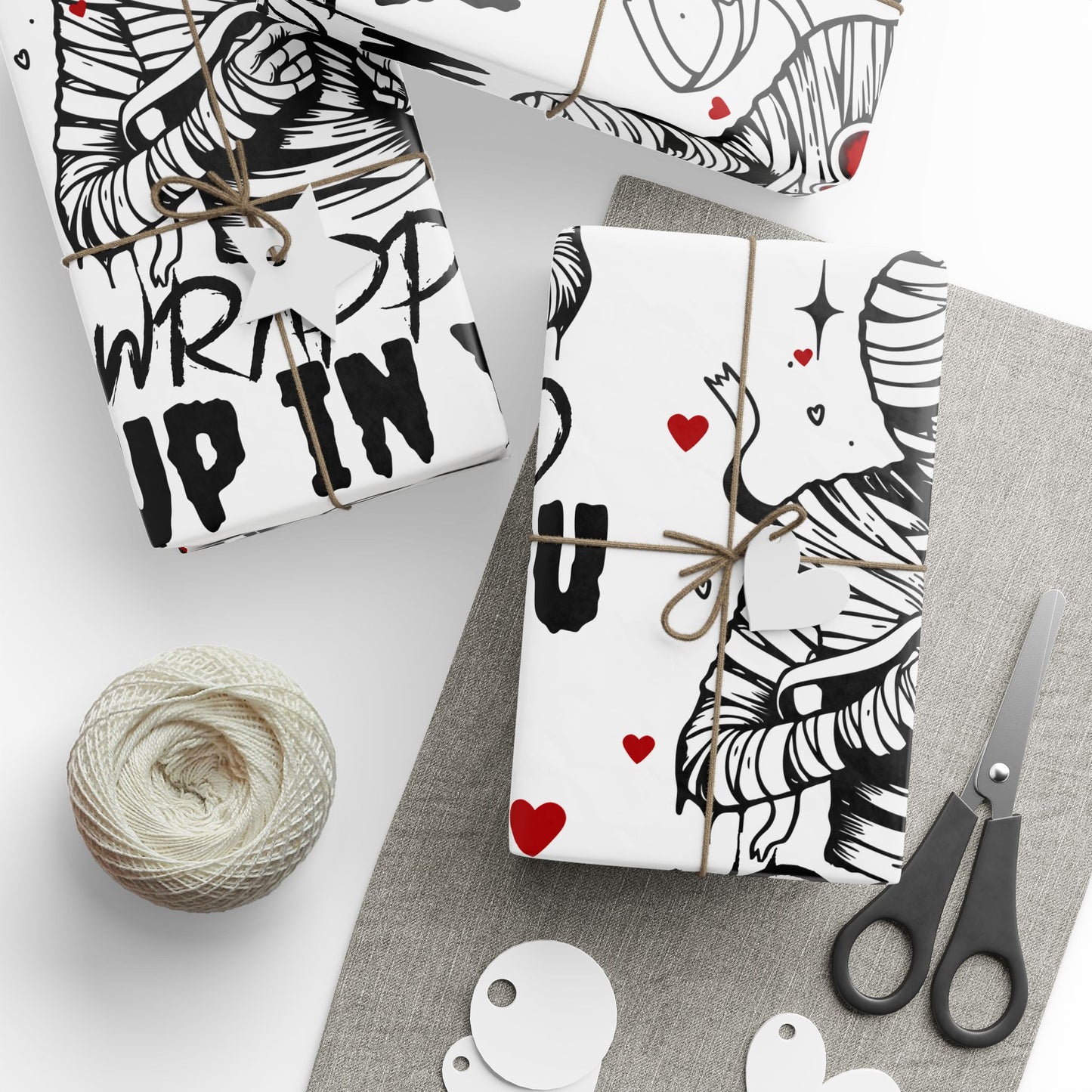 Mummy Spooky Love Wrapping Paper