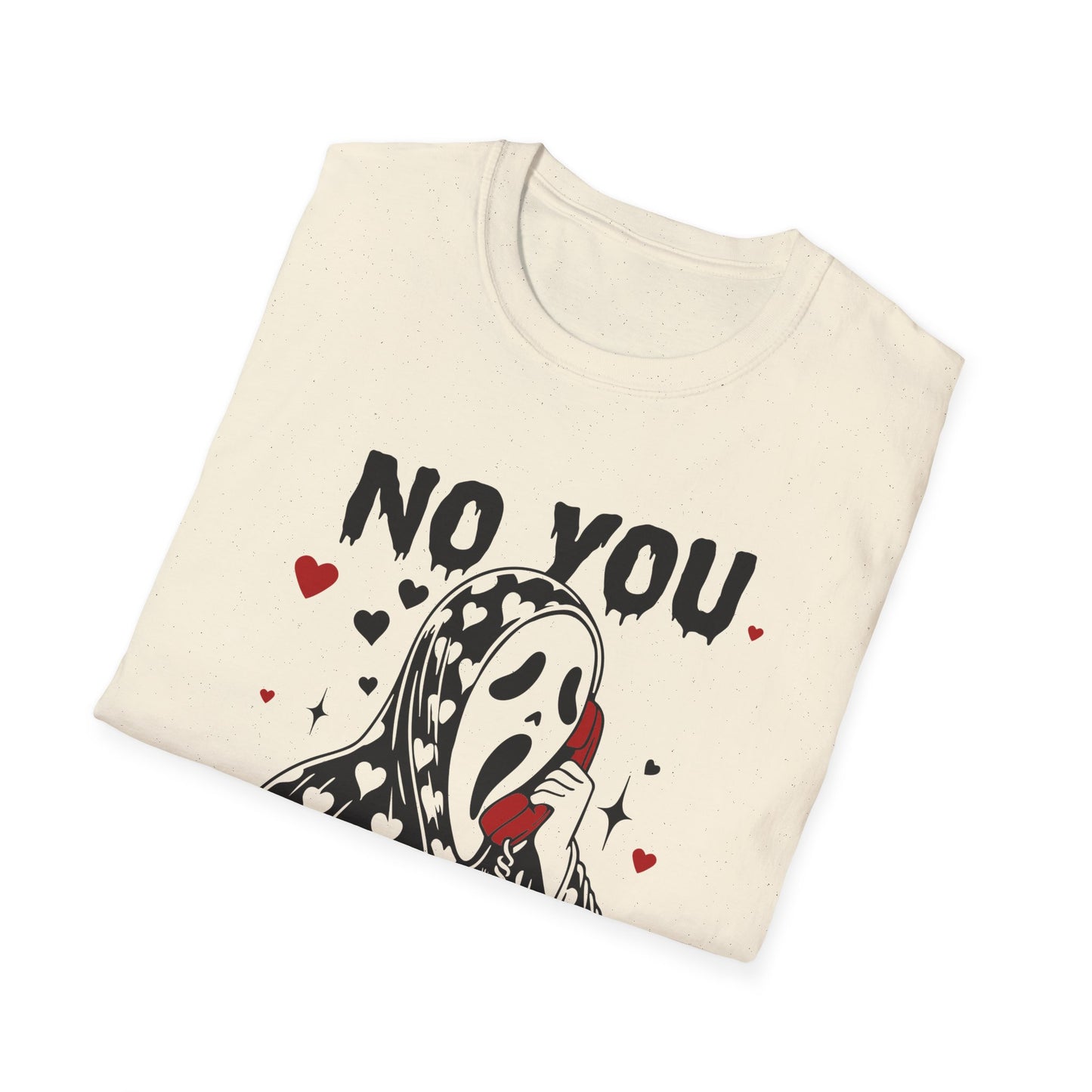 No You Hang Up— Scream Mask Valentine Tee