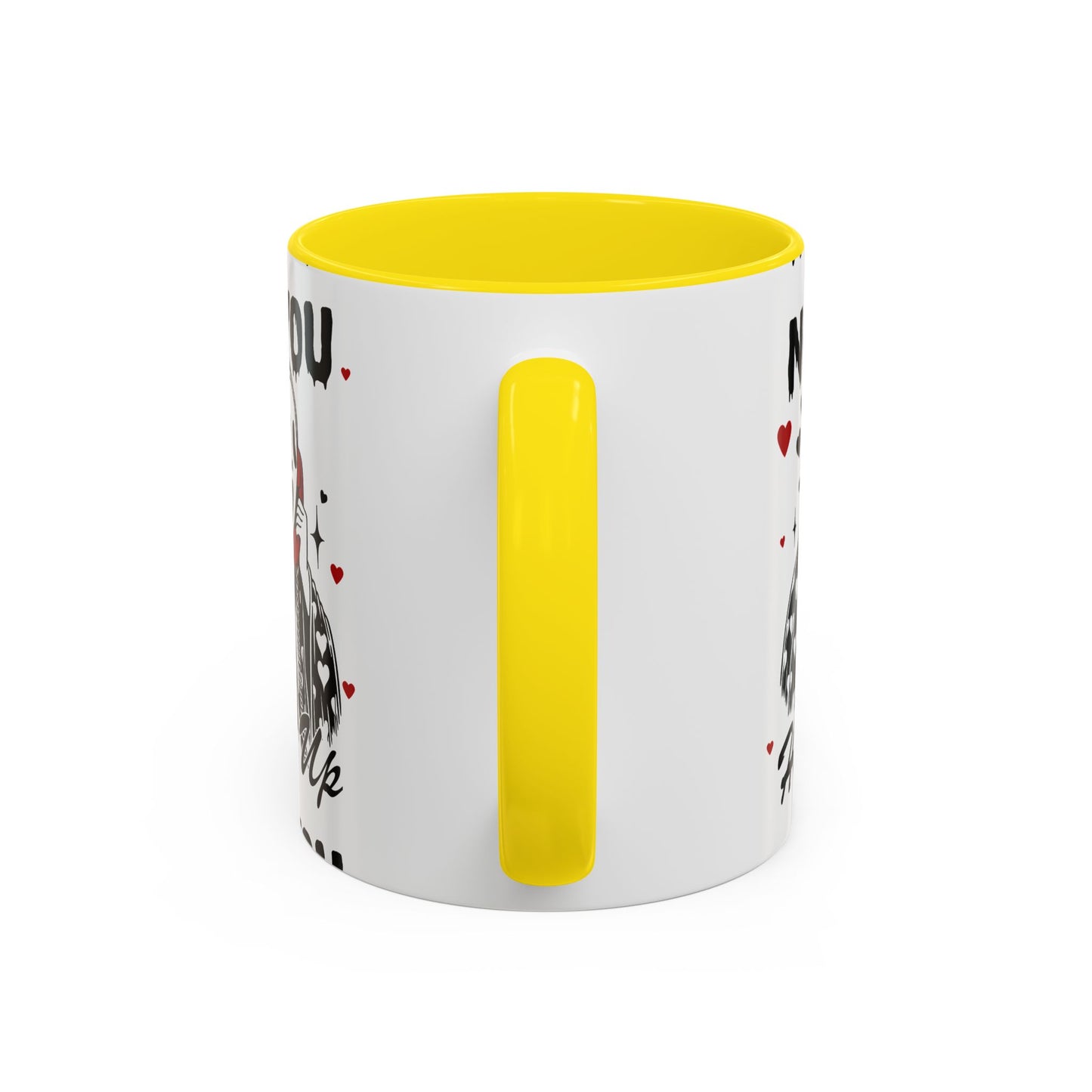 Coffee Mug — "No You Hang Up" Scream Mask Gothic Heart Accent Mug (11/15oz)