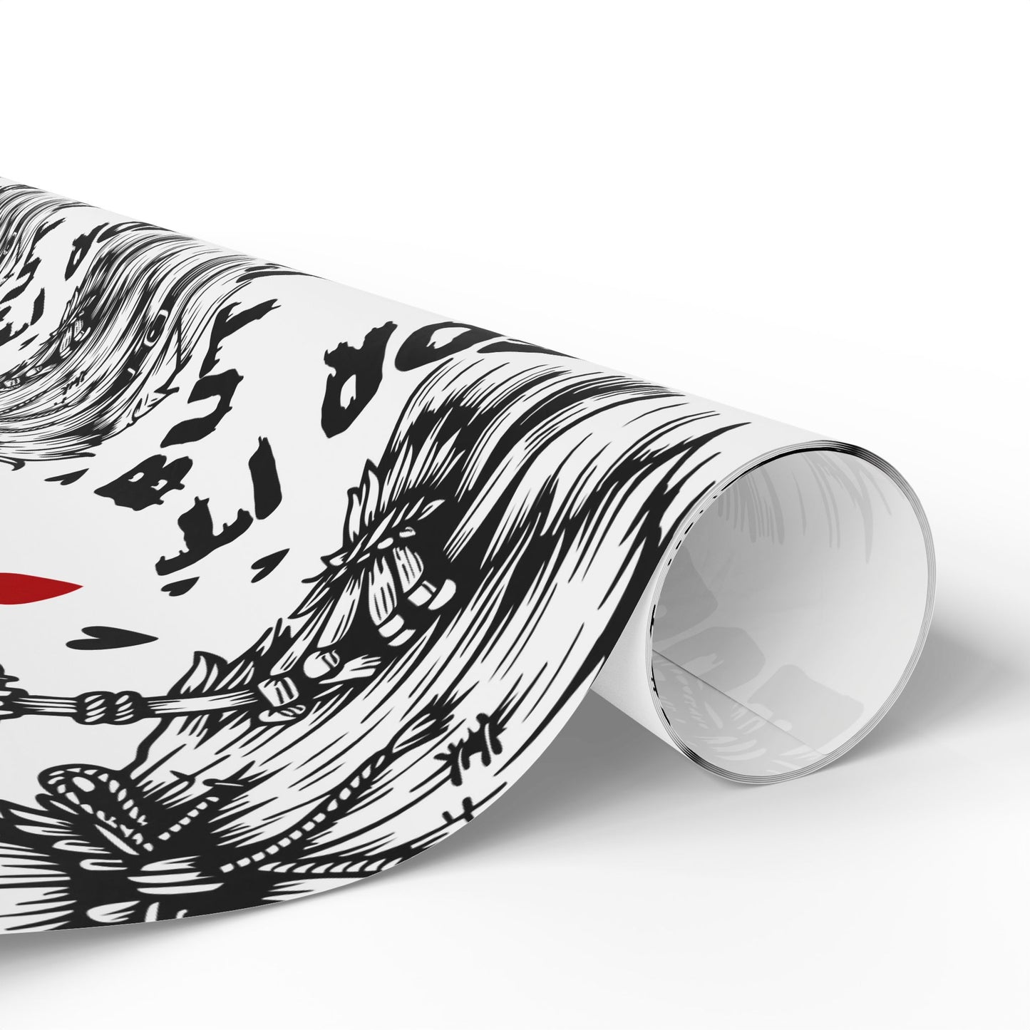 Spooky Love Wrapping Paper - 'Your Love Scares Me But I'm Here For It' Valentine's Gift Wrap