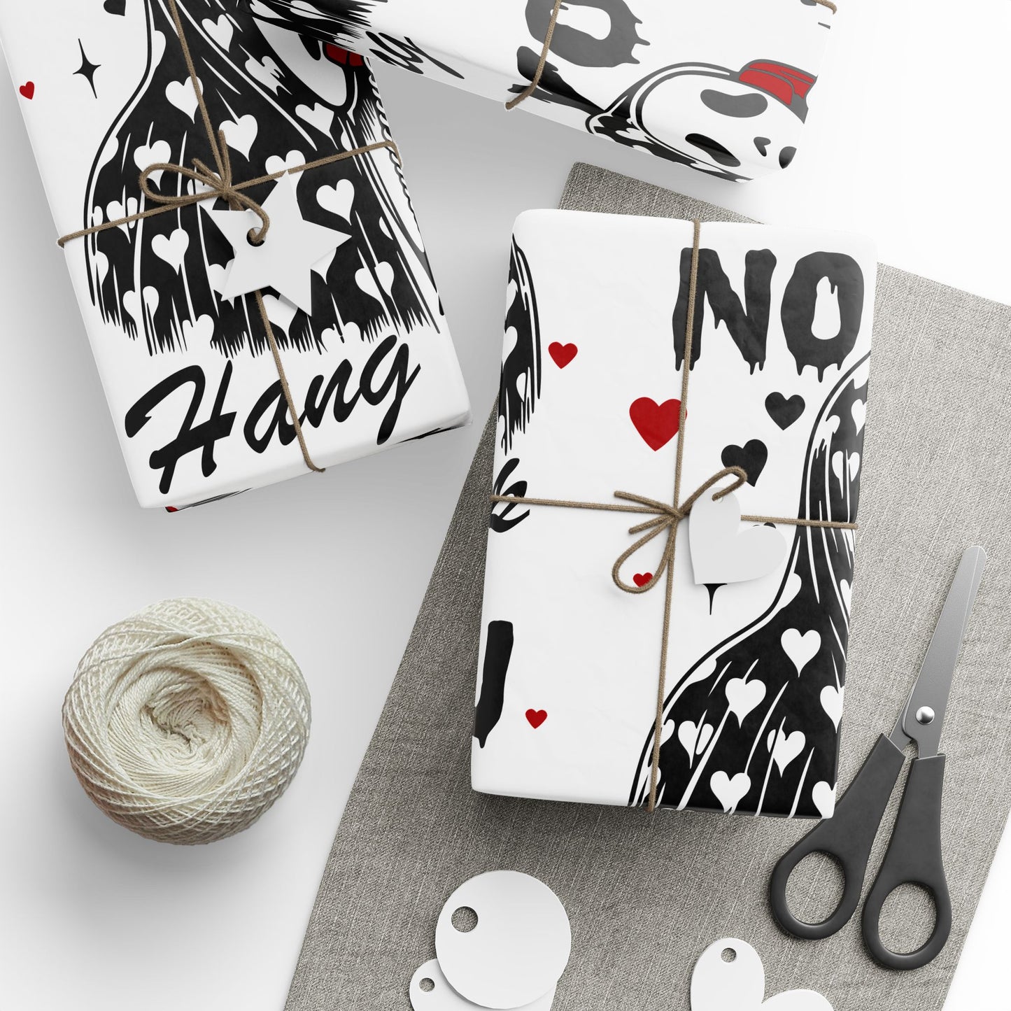 Scream Mask 'No You. Hang Up' Wrapping Paper – Horror Valentine Gift Wrap