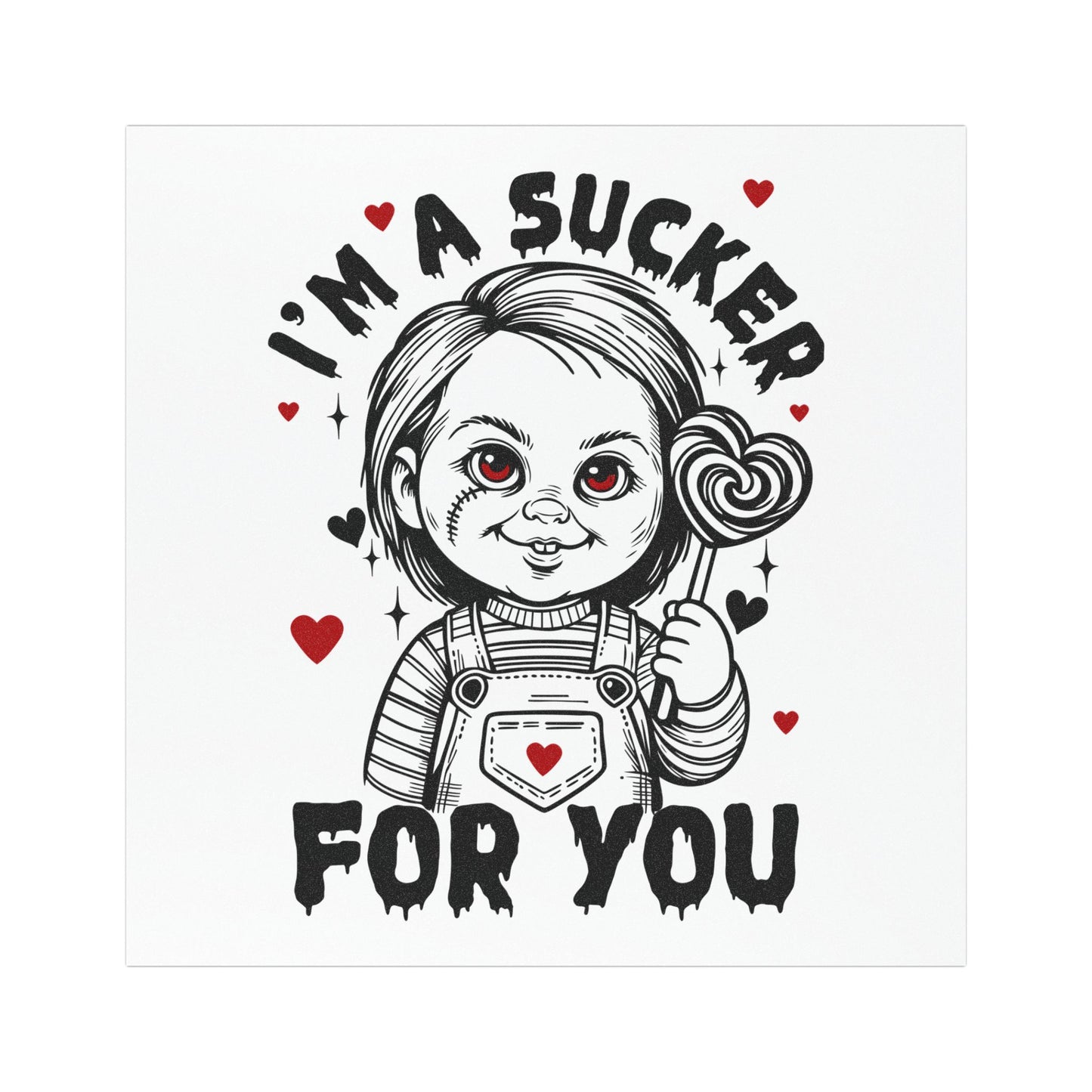 I'm a Sucker for You Car Magnet — Chucky Valentine Magnet
