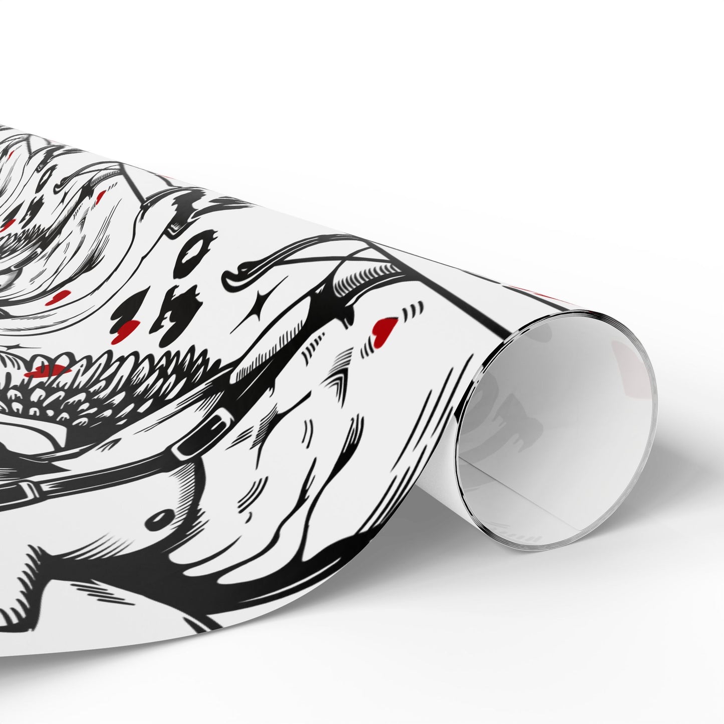 Wrapping Paper — 'You're the One' Vintage Cupid Pattern Valentine Gift Wrap