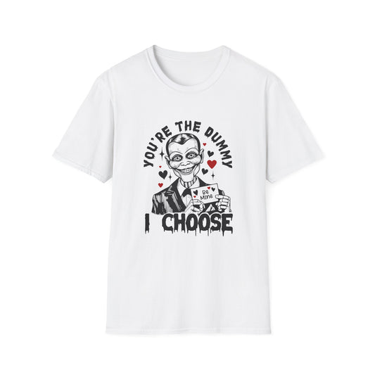 Spooky Dummy Doll Valentine T-Shirt — "I Choose You"