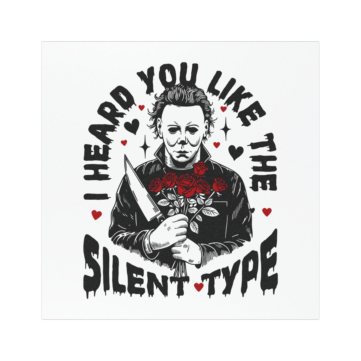 Car Magnet — “I Heard You Like the Silent Type” Horror Michael Myers Design