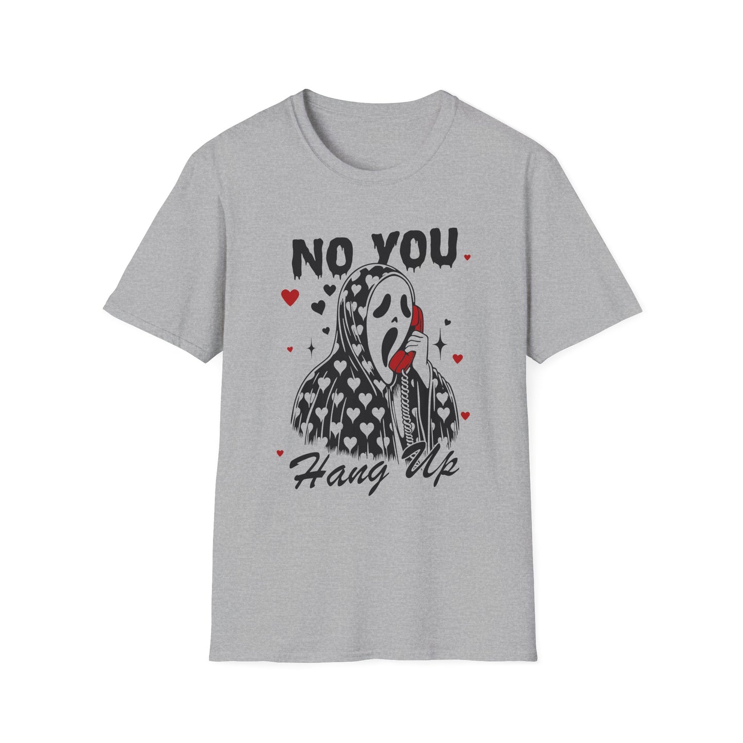 No You Hang Up— Scream Mask Valentine Tee