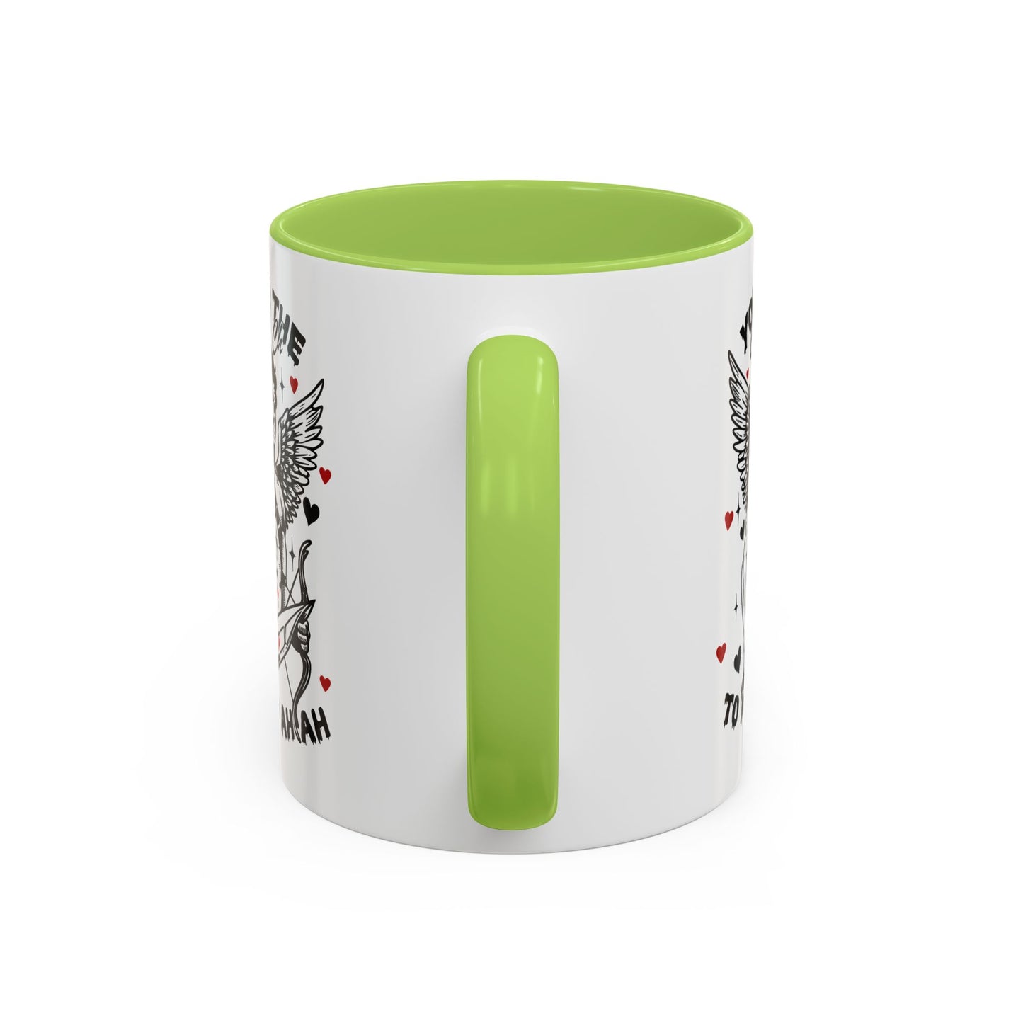 Cupid Jason Mask Coffee Mug — "You're the One to My Ah Ah Ah" Accent Mug