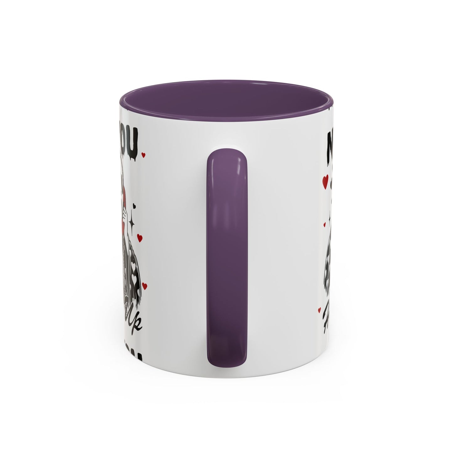 Coffee Mug — "No You Hang Up" Scream Mask Gothic Heart Accent Mug (11/15oz)