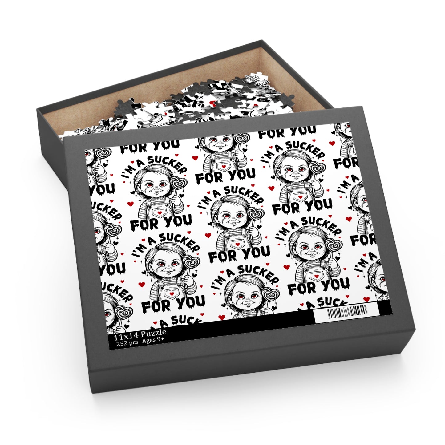 Valentine"s 'I’m a Sucker for You' Pattern Puzzle (120/252/500 pcs)