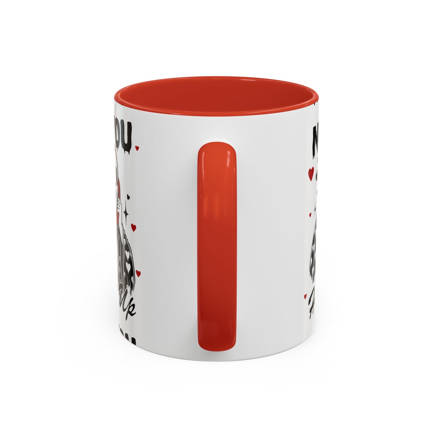 Coffee Mug — "No You Hang Up" Scream Mask Gothic Heart Accent Mug (11/15oz)