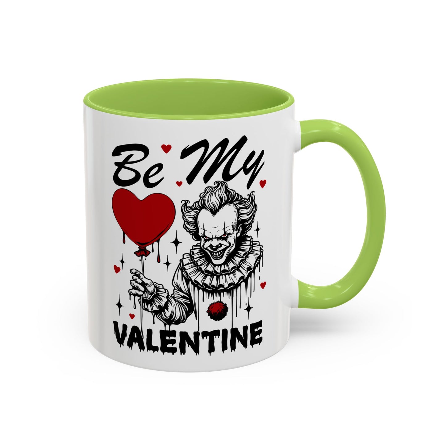 Be My Valentine Horror Mug — Creepy Clown Valentine's Coffee Cup (11/15oz)