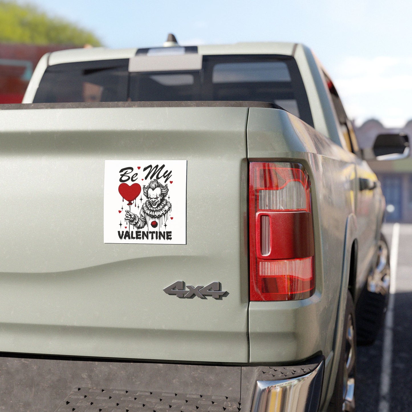 Car Magnet — "Be My Valentine" Horror Clown Valentine Car Magnet