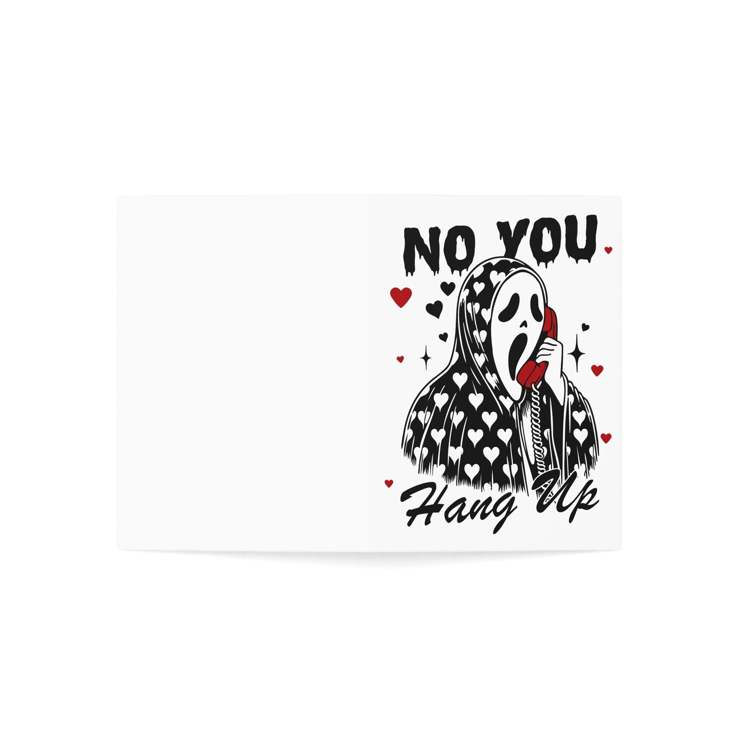 Funny Scream Mask 'No You Hang Up' Greeting Card — Pack of 1/10/30/50