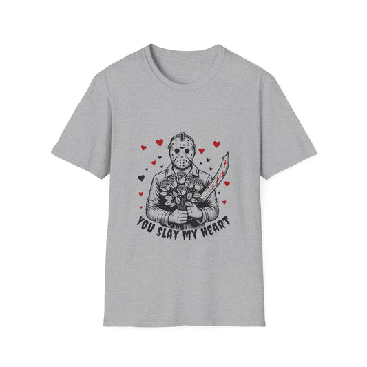 'You Slay My Heart' Horror Valentine Tee Jason
