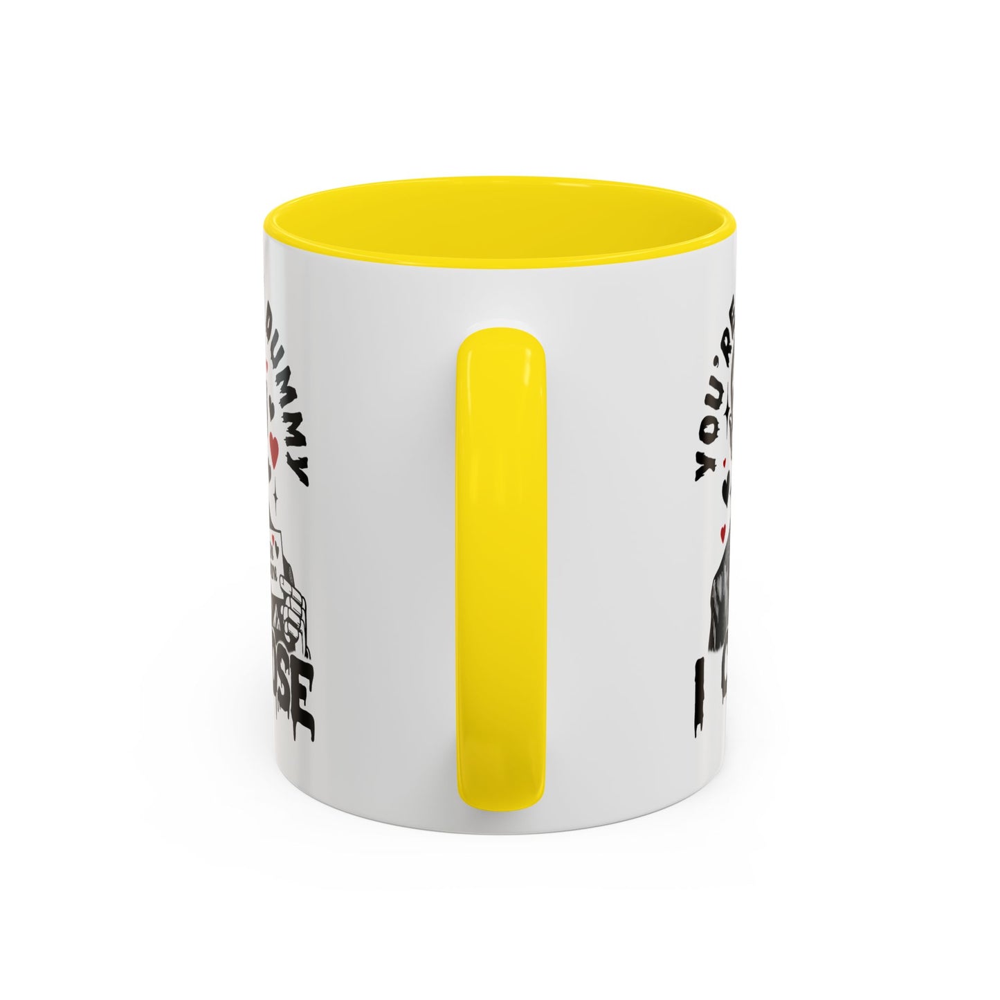 Valentine Ventriloquist Doll Coffee Mug — "You're the Dummy I Choose" Accent Mug