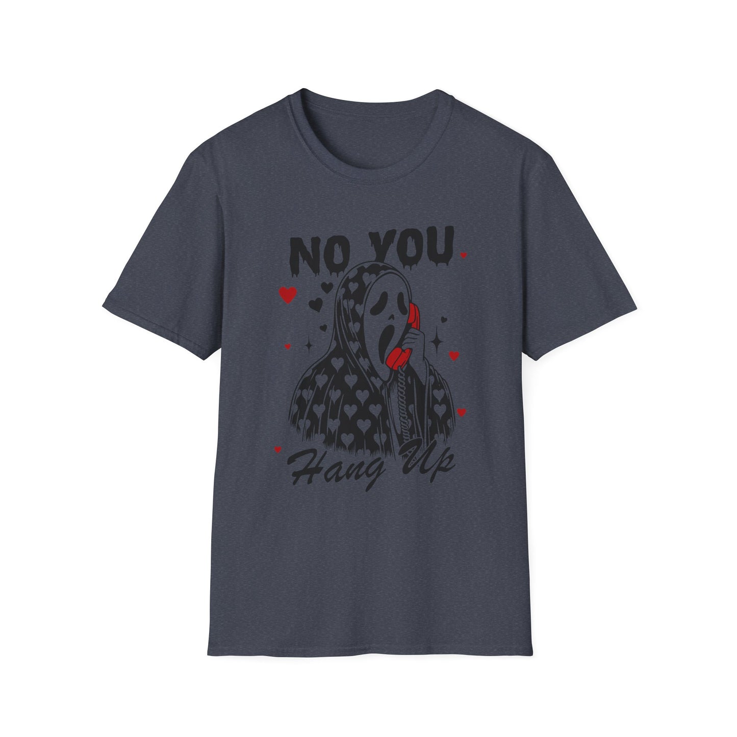 No You Hang Up— Scream Mask Valentine Tee