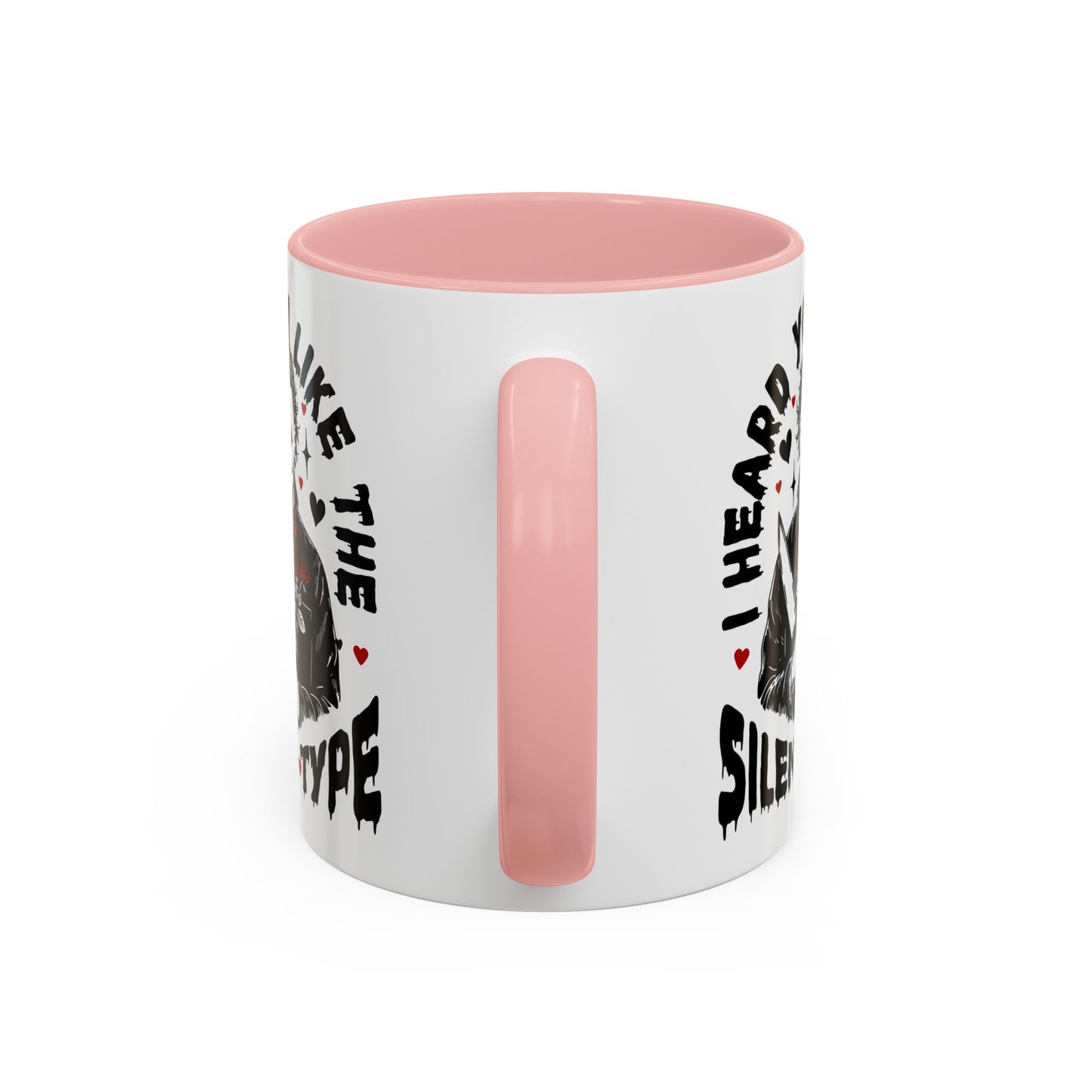 Accent Coffee Mug — "I Heard You Like the Silent Type" Horror Movie Michael Myers Design