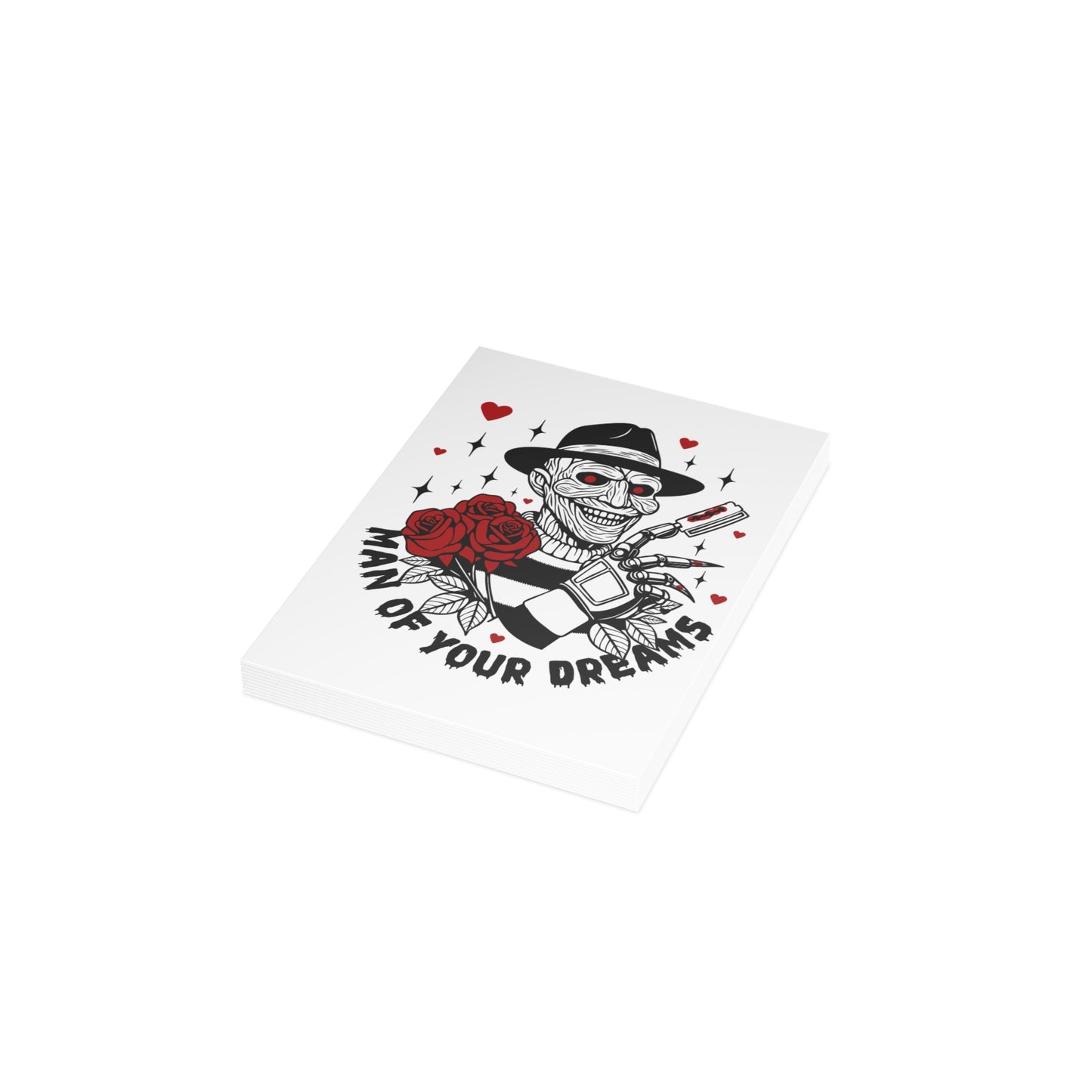 Horror Romance Greeting Card — “Man of Your Dreams” Freddy-Inspired Valentine Card