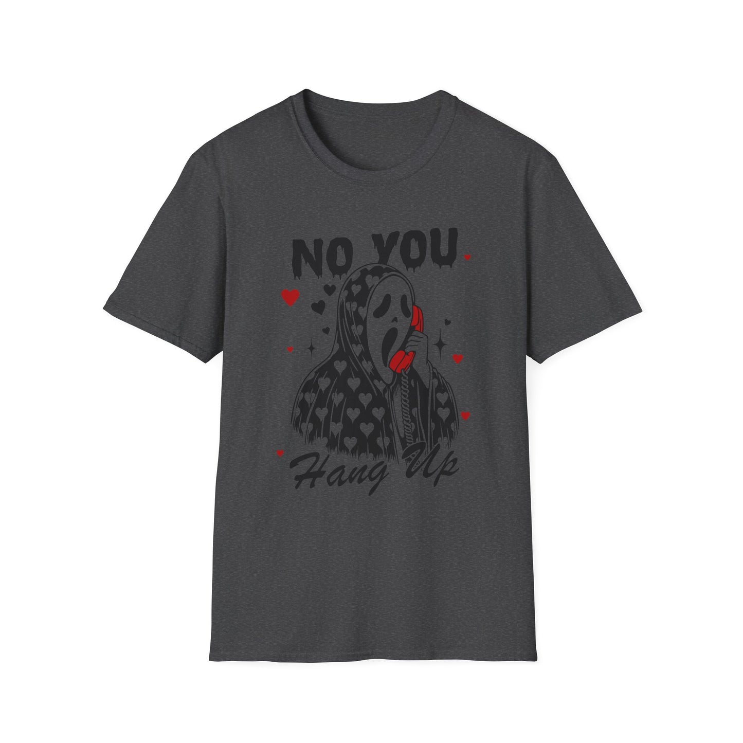 No You Hang Up— Scream Mask Valentine Tee