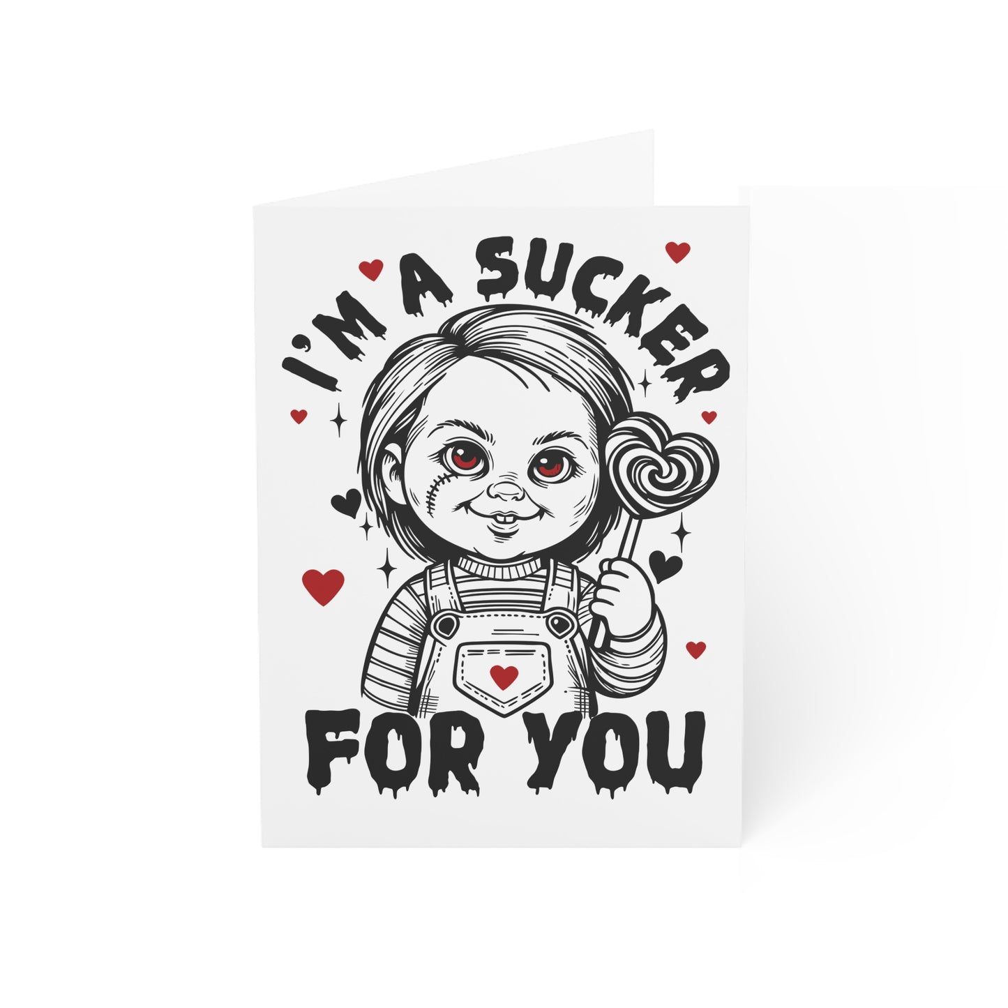 Copy of I'm a Sucker For You Greeting Card — Cute Creepy Valentine Card