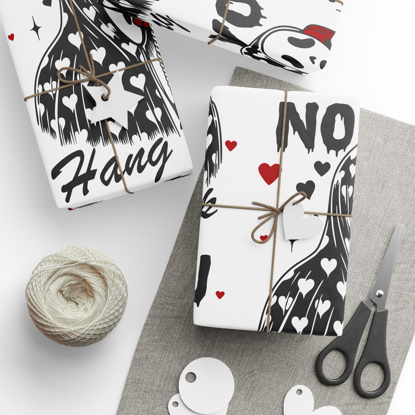 Scream Mask 'No You. Hang Up' Wrapping Paper – Horror Valentine Gift Wrap