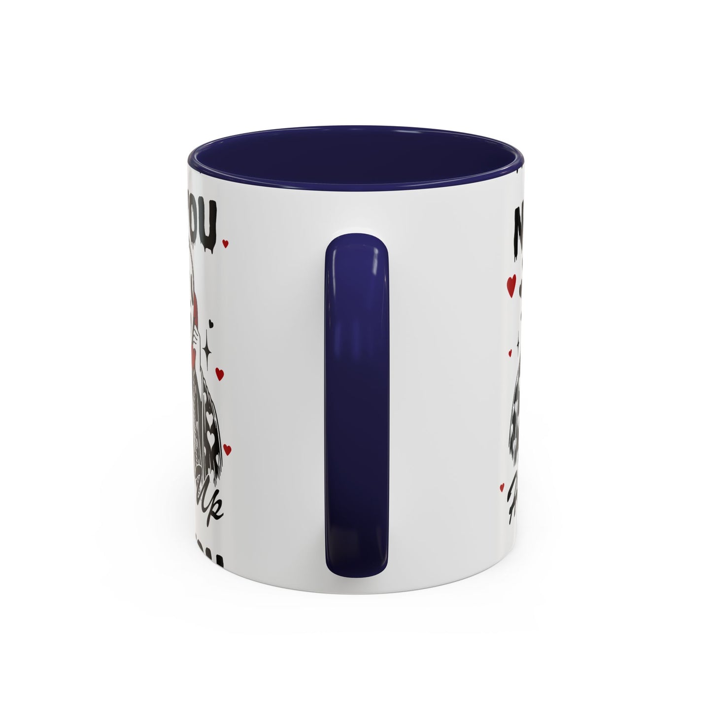 Coffee Mug — "No You Hang Up" Scream Mask Gothic Heart Accent Mug (11/15oz)