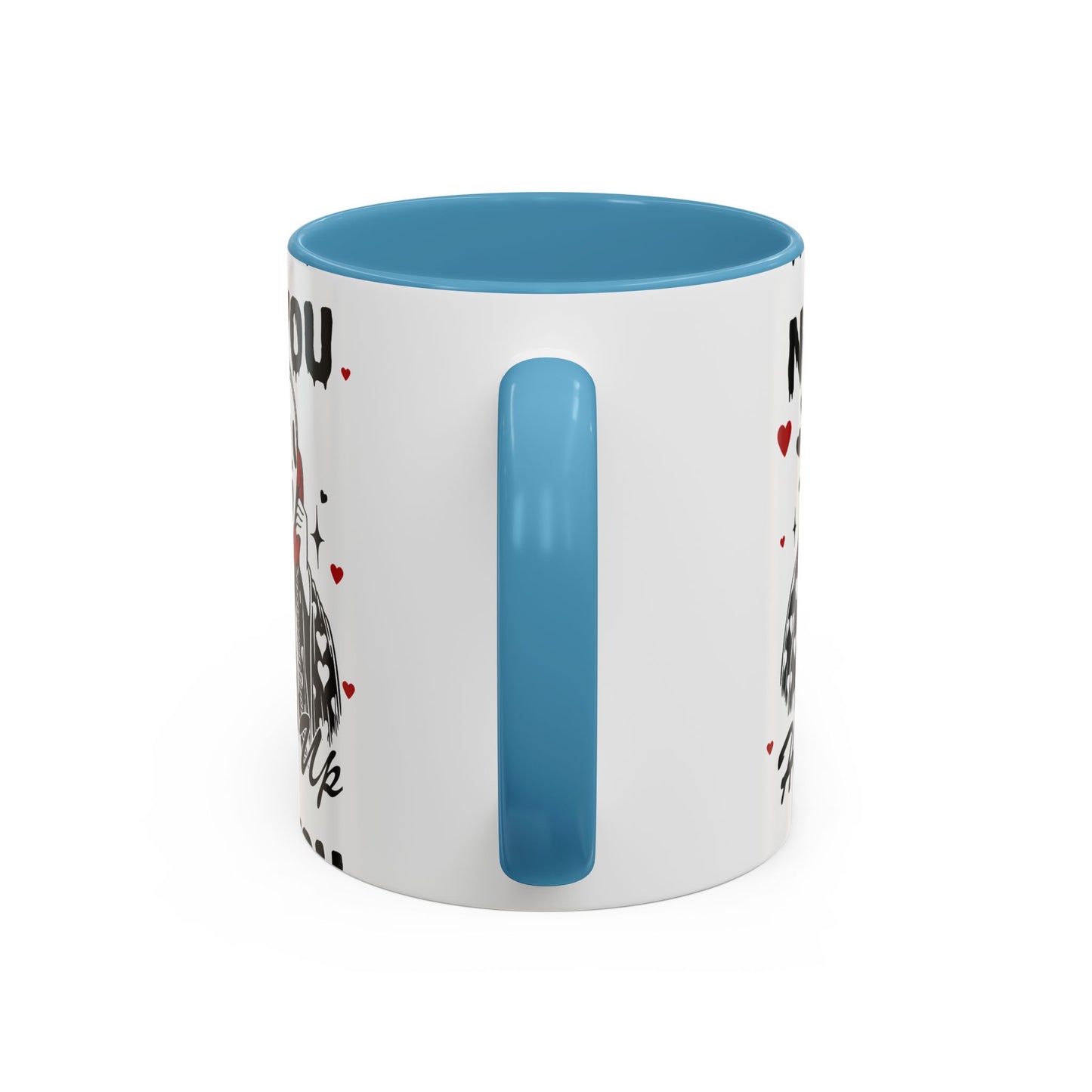 Coffee Mug — "No You Hang Up" Scream Mask Gothic Heart Accent Mug (11/15oz)