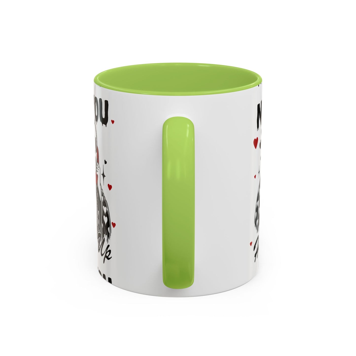 Coffee Mug — "No You Hang Up" Scream Mask Gothic Heart Accent Mug (11/15oz)