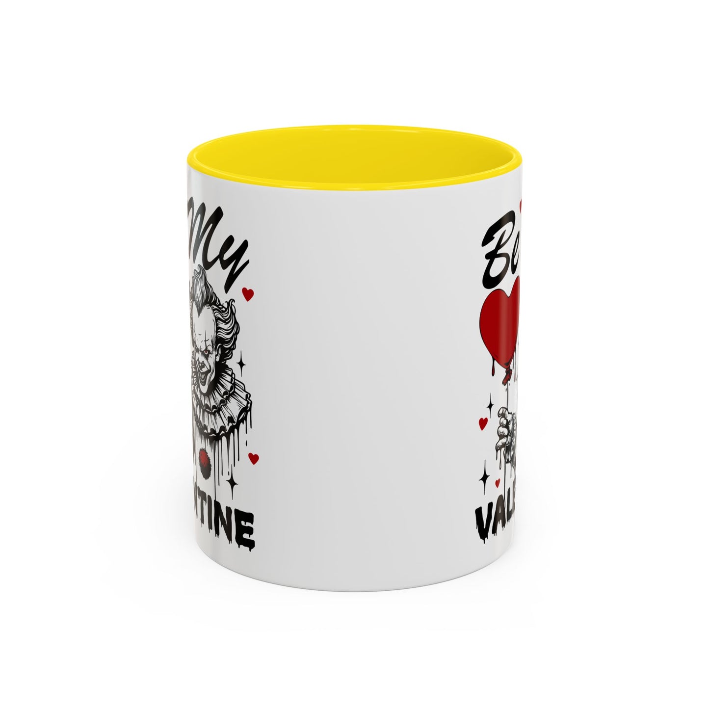 Be My Valentine Horror Mug — Creepy Clown Valentine's Coffee Cup (11/15oz)