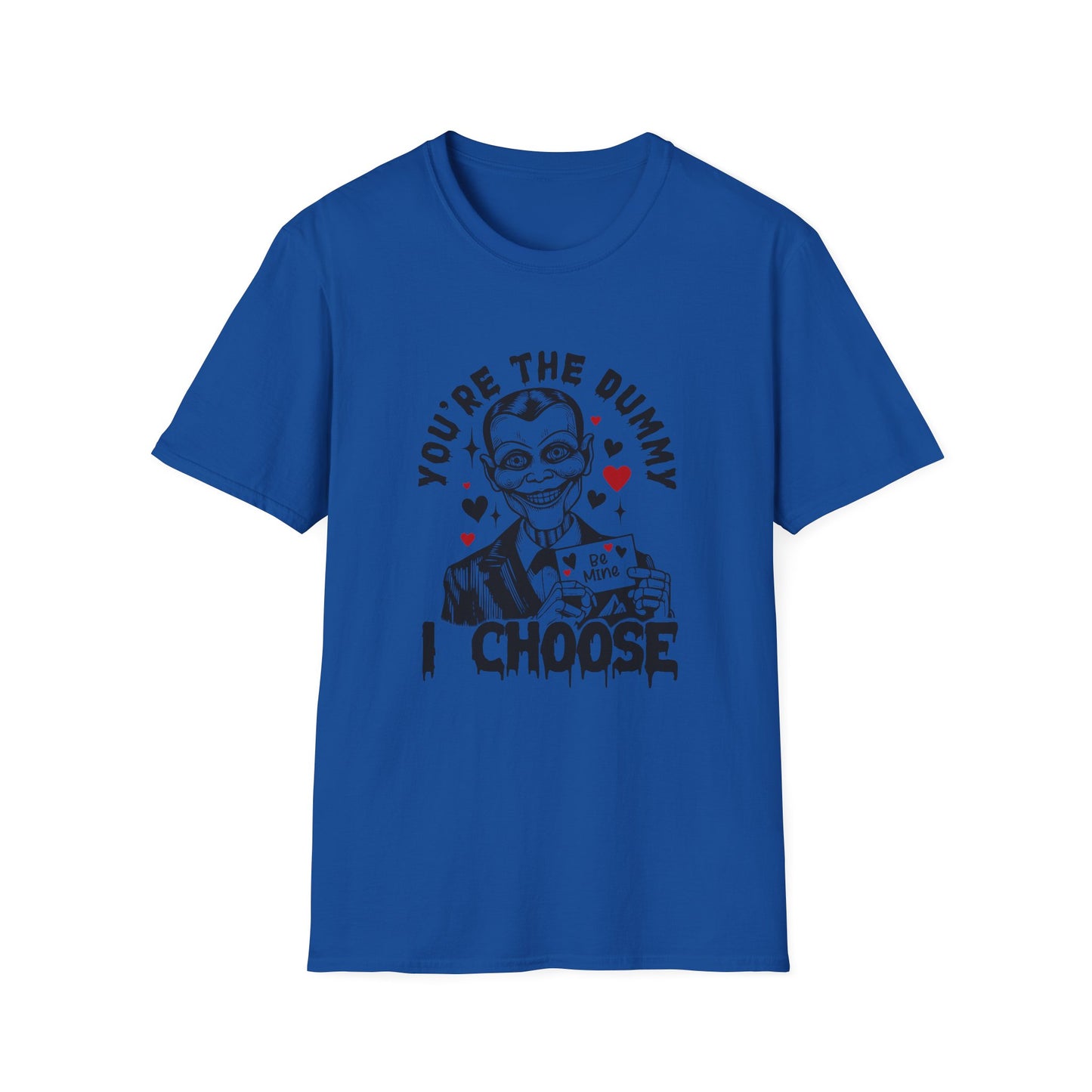 Spooky Dummy Doll Valentine T-Shirt — "I Choose You"