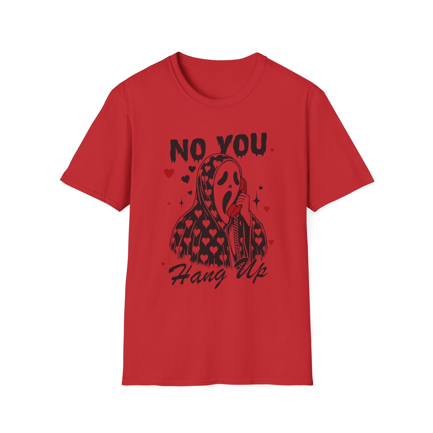 No You Hang Up— Scream Mask Valentine Tee