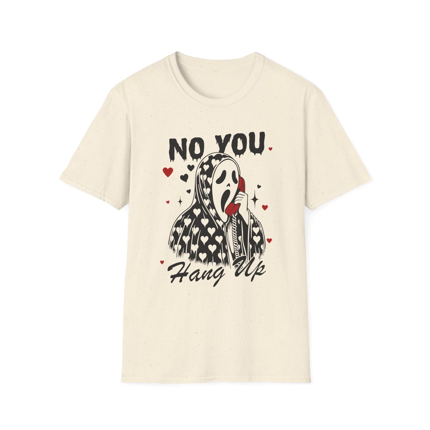 No You Hang Up— Scream Mask Valentine Tee