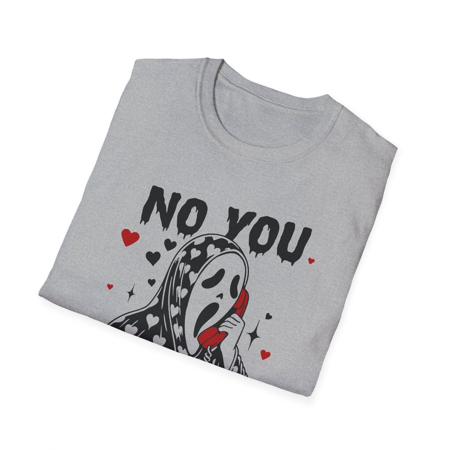 No You Hang Up— Scream Mask Valentine Tee