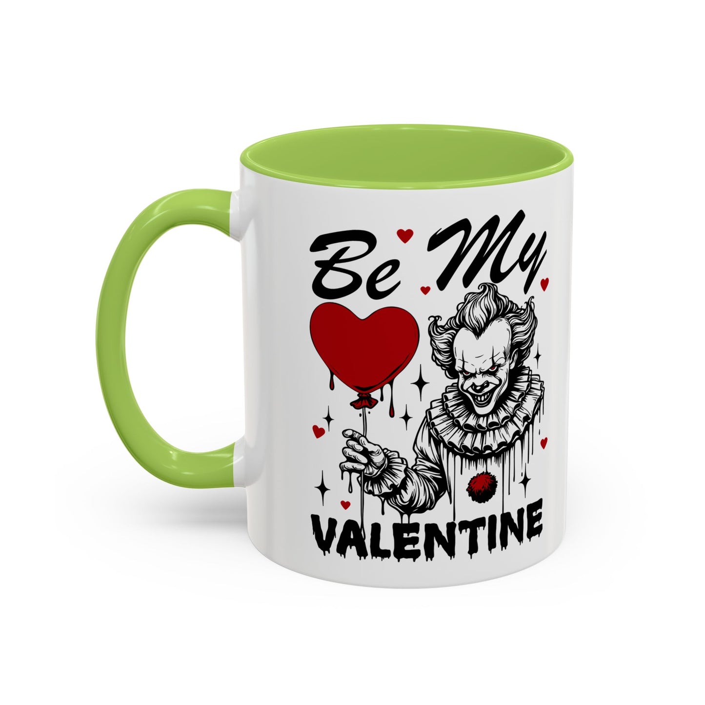 Be My Valentine Horror Mug — Creepy Clown Valentine's Coffee Cup (11/15oz)