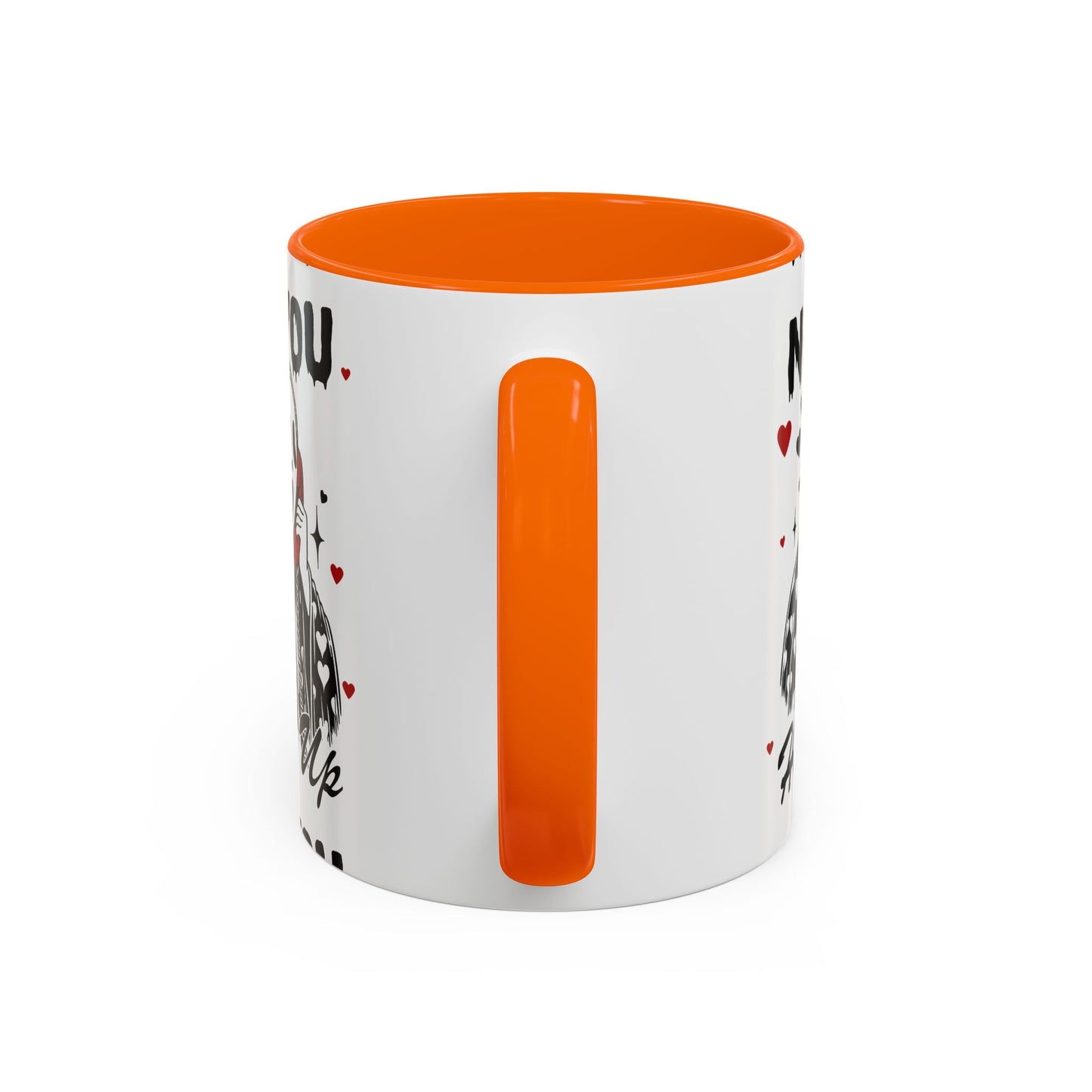 Coffee Mug — "No You Hang Up" Scream Mask Gothic Heart Accent Mug (11/15oz)